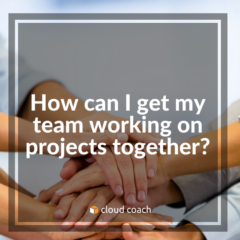 How can I get my team working on projects together?