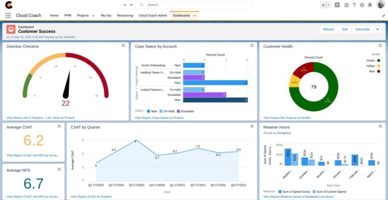 Project managers dashboard 2