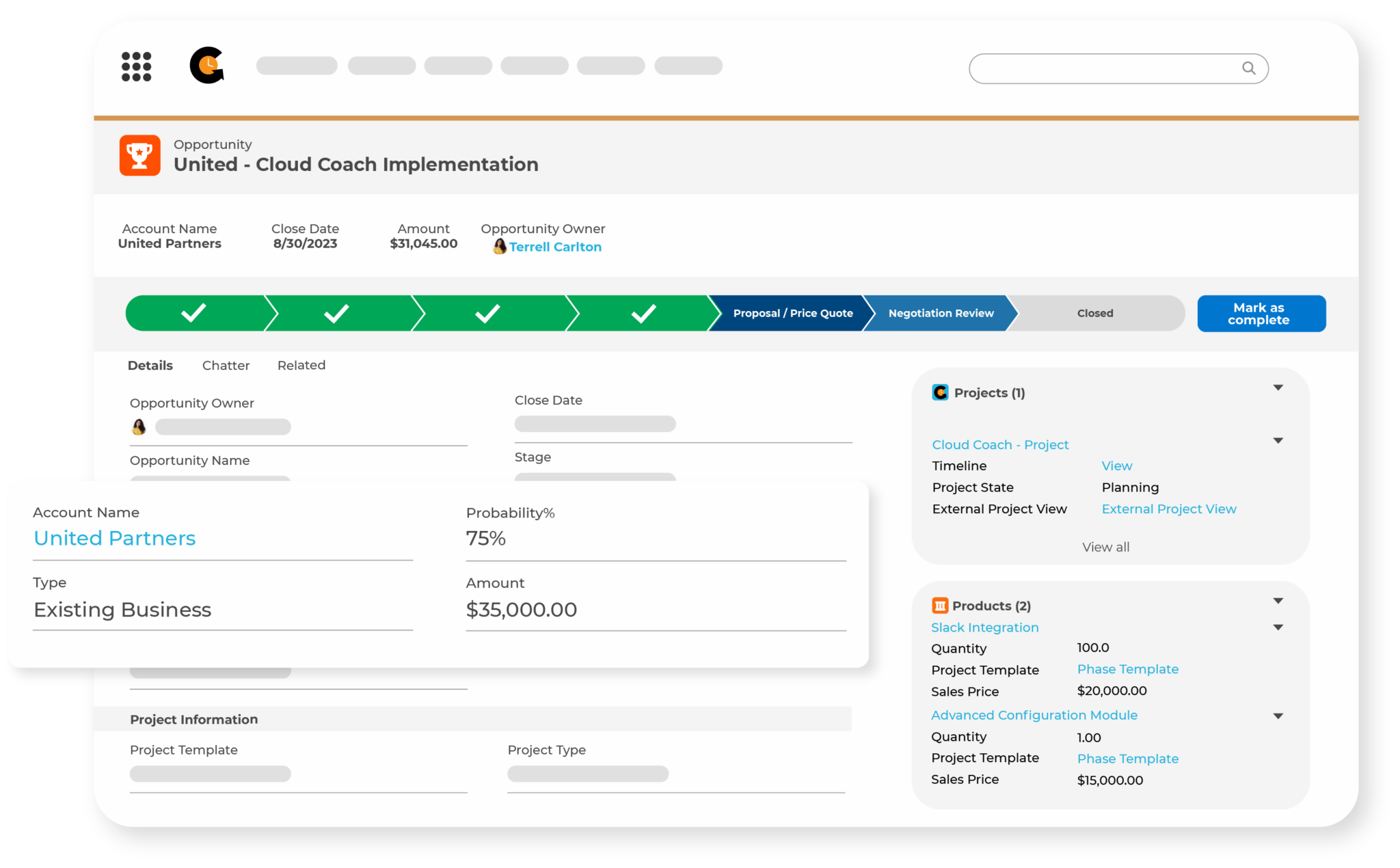 Timelines collaboration cloud coach